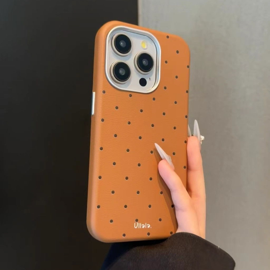 สีน้ําตาลคู่ประเภท 2 ใน 1 ปลอกกันกระแทกเหมาะสําหรับ Iphone 11promax 16pro 16promax 16plus 12 13 14 15 pro max ผู้หญิงปลอกฝาหลัง 14promax 15plus