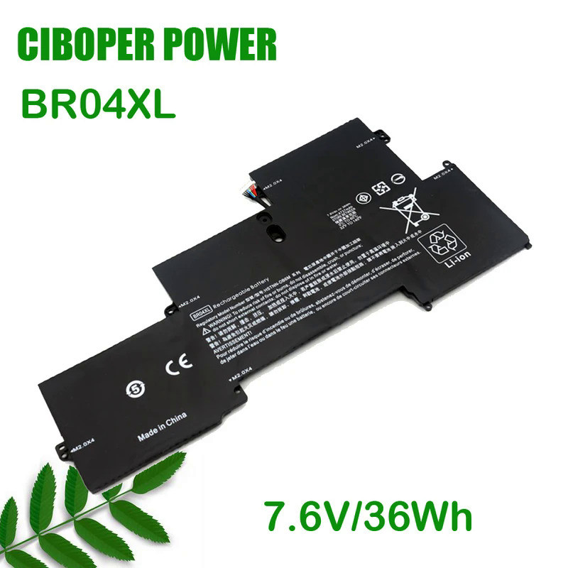 CP Genuine Laptop Battery BR04XL 7.6V 36Wh For 1020 G1 M5U02PA M0D62PA M4Z18PA HSTNN-DB6M HSTNN-I26C