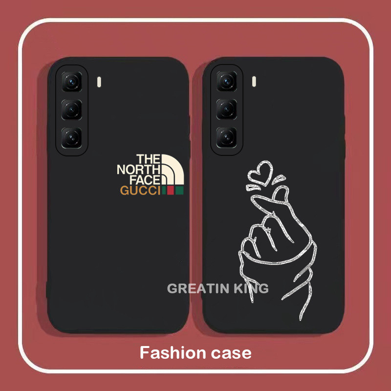 กรณีเข้ากันได้สําหรับ Infinix Hot 50 Pro + X6880 เคสโทรศัพท์ Anti-fall TPU ป้องกันลายนิ้วมือแฟชั่นรูปแบบโทรศัพท์มือถือ