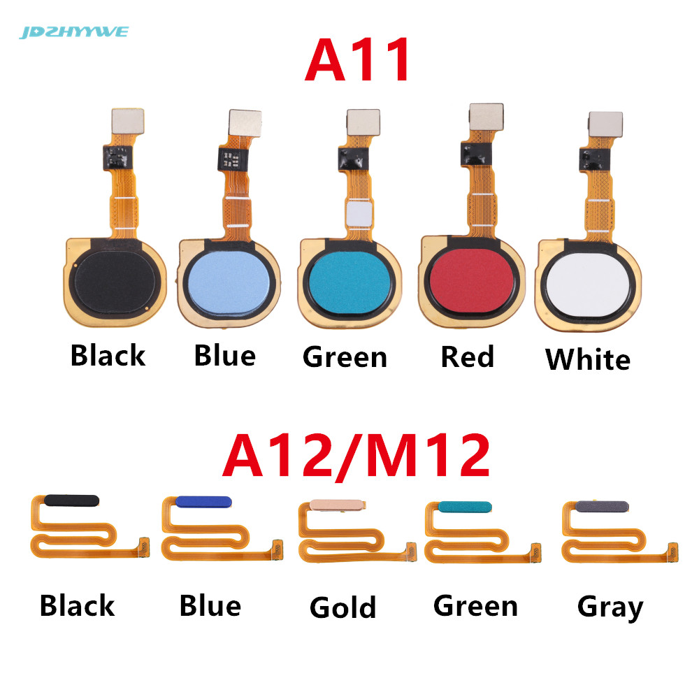 1pcs ปุ่มบ้านด้านหลัง Touch ID Key ลายนิ้วมือ Sensor Flex สําหรับ Samsung Galaxy A11 A12 A115 A115F A125 A125F M12 M125