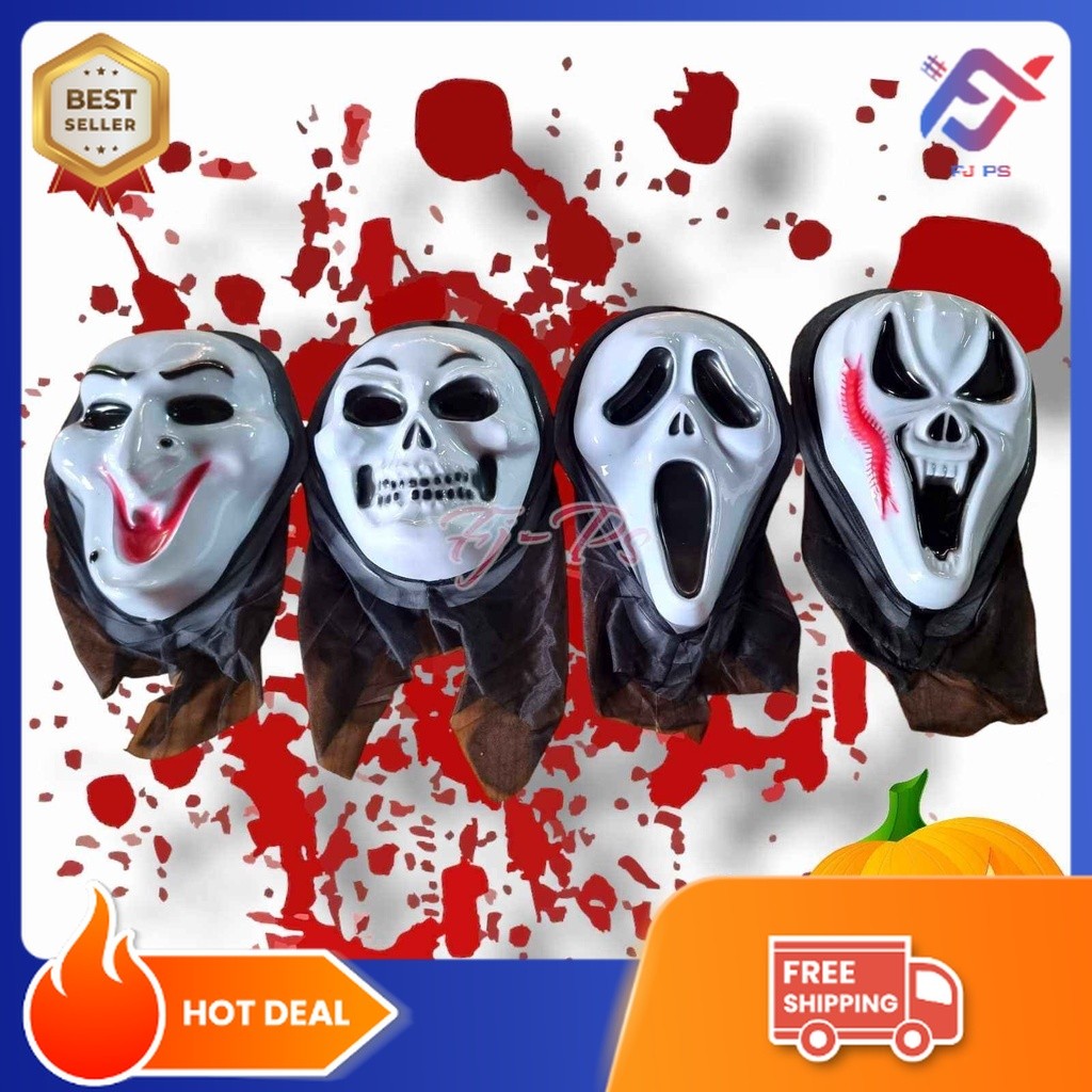 หน้ากากหวีด SCREAM หน้ากากผี หน้ากากฮาโลวีน