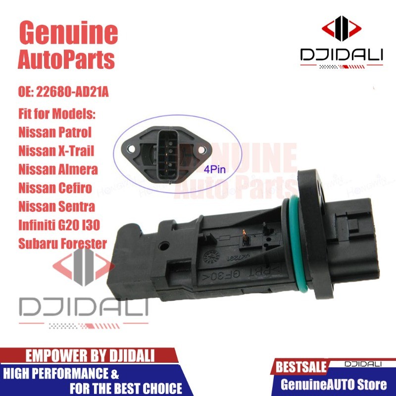 Maf เซนเซอร์วัดการไหลของอากาศ 22680-AD21A 22680-AD210 22680-AD201 สําหรับ Nissan Maxima A33 Sentra S