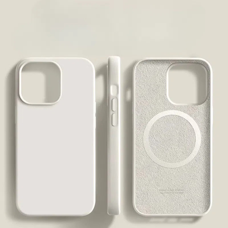 เคสโทรศัพท์ชาร์จแม่เหล็กเหลว 16 ชิ้นเหมาะสําหรับ ไอโฟน 15 โปรแม็กซ์ ซิลิโคนป้องกันการตก 14 เคสป้องกัน