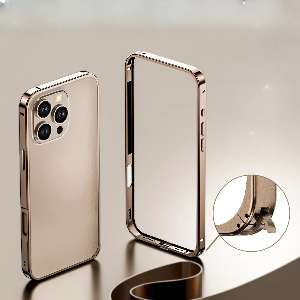 เหมาะสําหรับ 16โปรแม็กซ์ เคสโทรศัพท์ ไอโฟน 15 แบบกรอบโลหะพร้อมหัวเข็มขัดม้าน้ํา 14 ตัวและการกระจายความร้อนน้ําหนักเบา