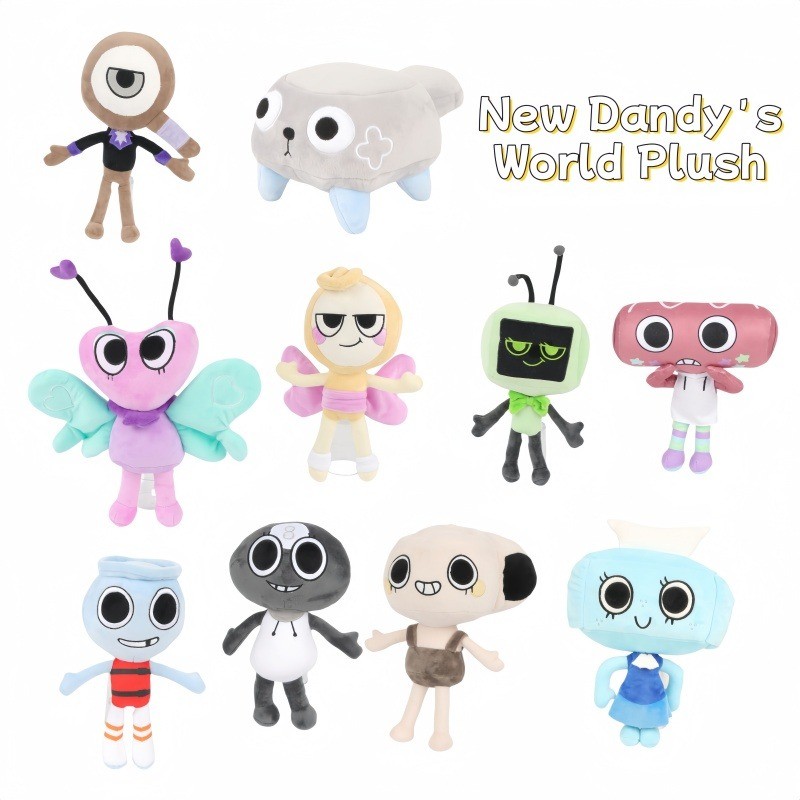 ใหม่ Dandy's World ตุ๊กตาตุ๊กตาสนุกตัวละครเกมของเล่นตุ๊กตาน่ารักแ Dandy's World ไส้ของเล่นสร้างสรรค์เกมอุปกรณ์ต่อพ่วงตกแต่งตุ๊กตานุ่มของเล่นเด็กของขวัญวันเกิดคริสต์