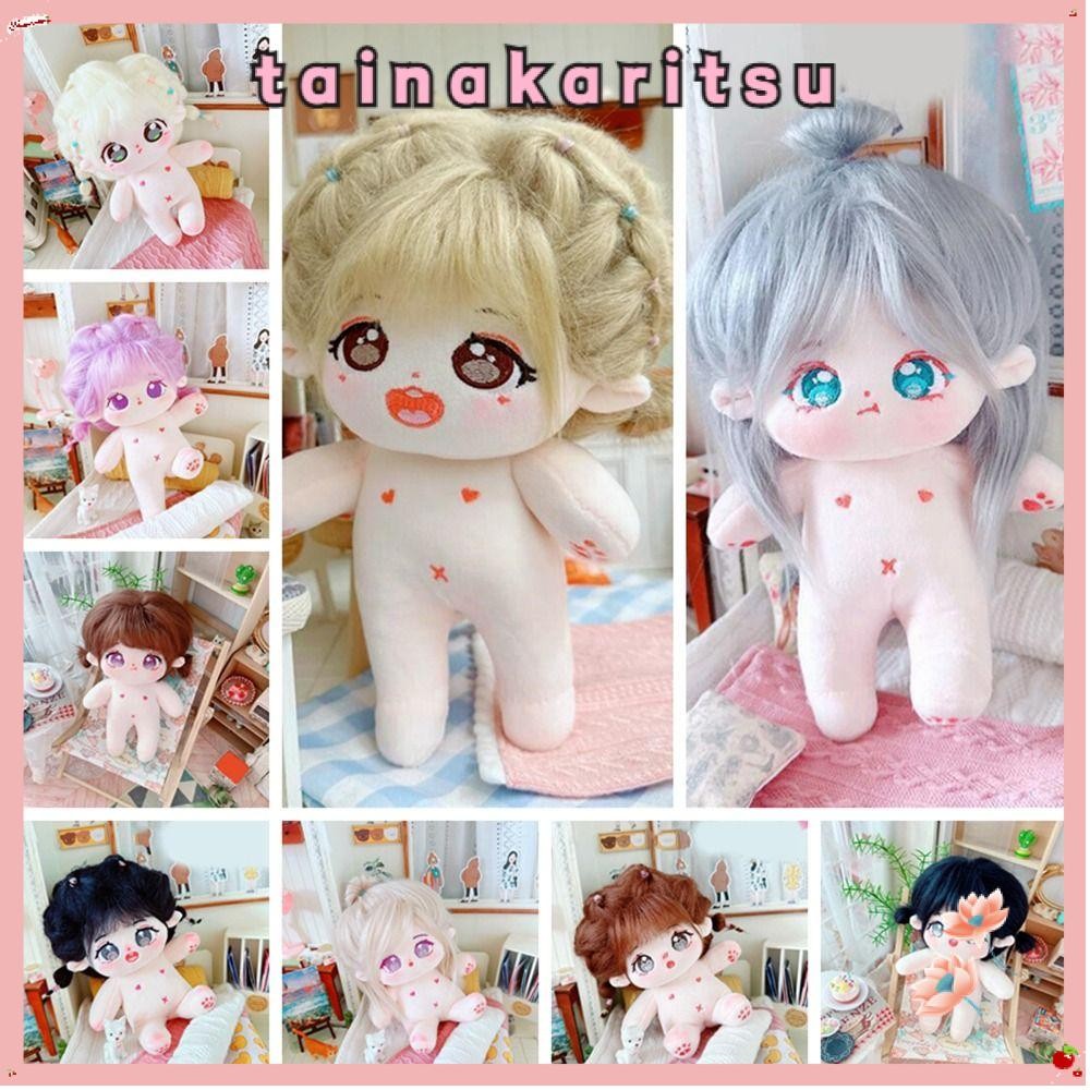 Tainakaritsu ตุ๊กตาผ้าฝ้ายขนาด 20 ซม., ตุ๊กตาผ้ากํามะหยี่ยัดไส้นุ่ม, การ์ตูนอะนิเมะสามารถวางในตุ๊กตาเปลือยรูปทรง A