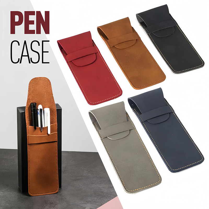 1 ชิ้น Vintage PU หนังปากกาดินสอยางลบเก็บกระเป๋านักเรียนเครื่องเขียนอุปกรณ์ห้องเรียนรางวัล