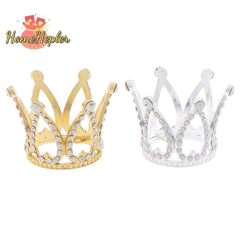 Homehepler Mini Crown Princess Topper คริสตัลเพิร์ลเด็กเครื่องประดับผม Party Decor ใหม่