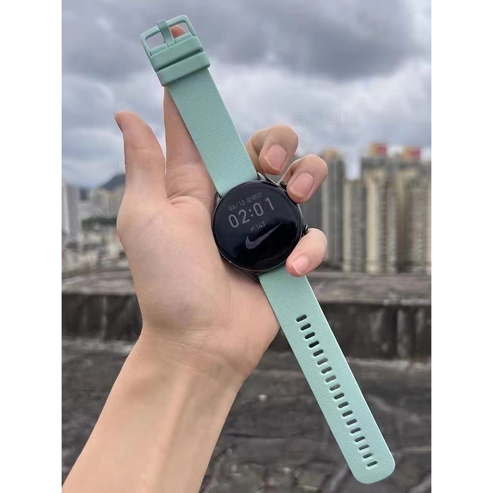 สายนาฬิกาHuawei Gt/Gt2/Gt2e/Gt3/Gt3pro/Gt4/watch2/2e/3/3pro/4/buds/ultimate/runnerสายชิลิโคน20mm22mm