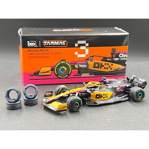 Tarmac Works McLaren MCL36, Japanese Grand Prix 2022, Daniel Ricciardo