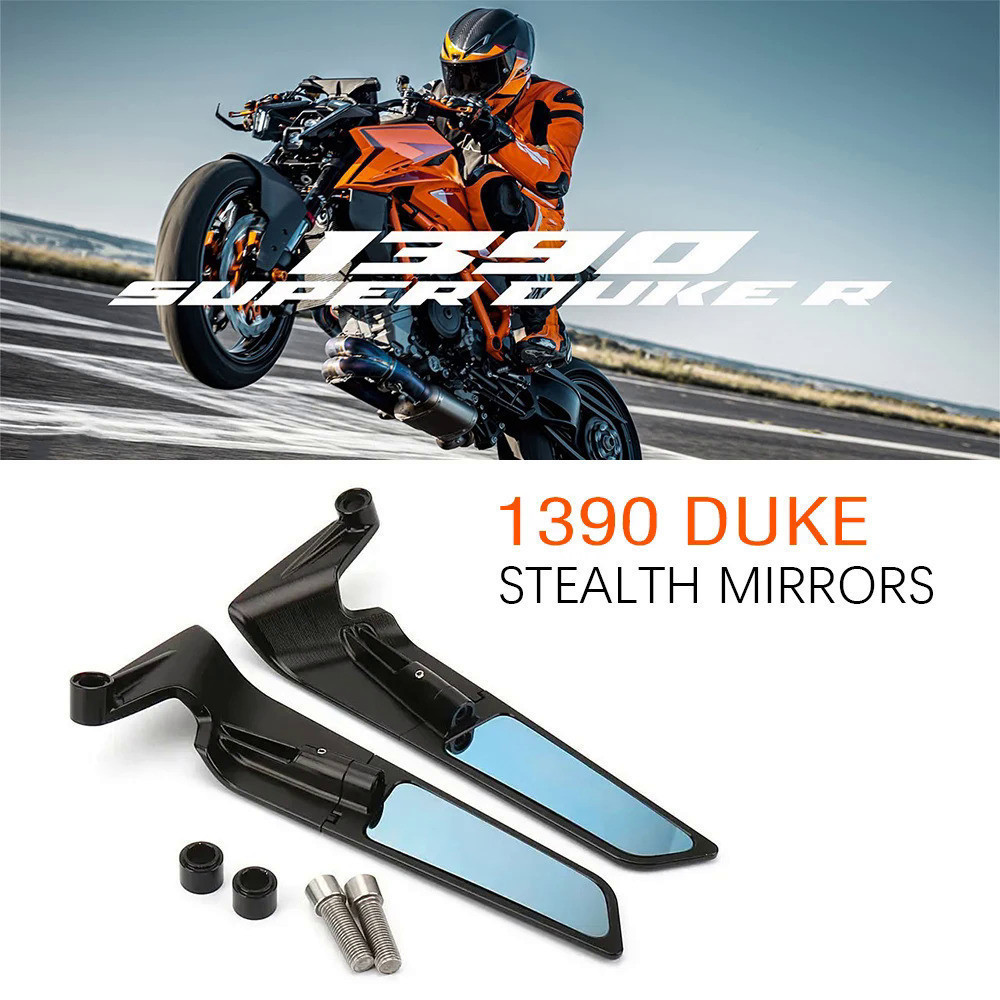 LQ for KTM 1390 2024 Motorcycle Rearview Mirror Stealth Sport Winglet Mirror Kits Adjustable Stealth