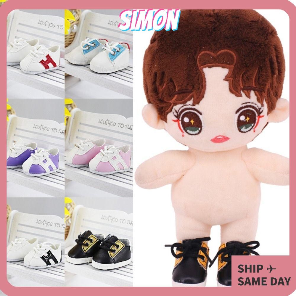 รองเท้าตุ๊กตา SIMON, รองเท้าผ้าใบตุ๊กตาหลายสี 14 นิ้ว, รองเท้ามินิยางนุ่มทํามือการ์ตูนของขวัญวันเกิด