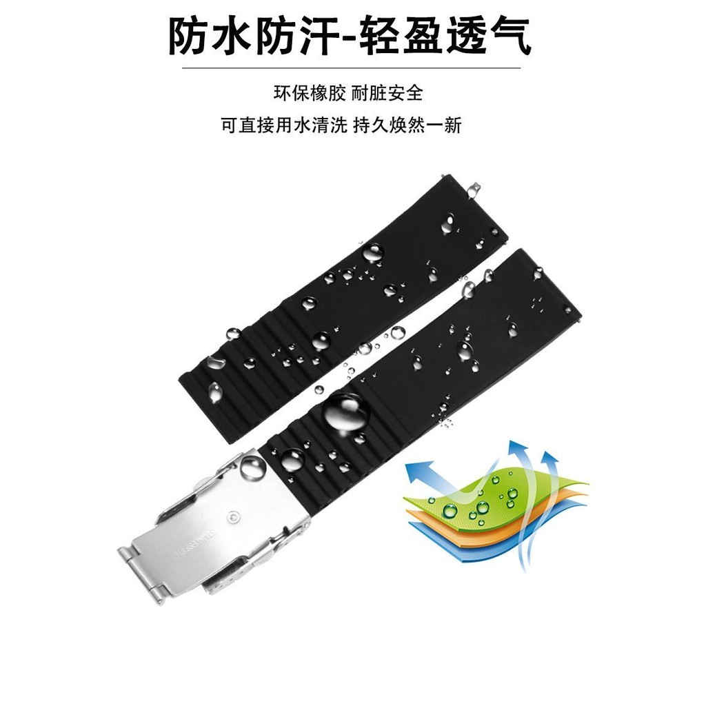 เหมาะสําหรับ Tissot Strap Rubber Le Locle T41 Duruer Junya สายซิลิโคน
