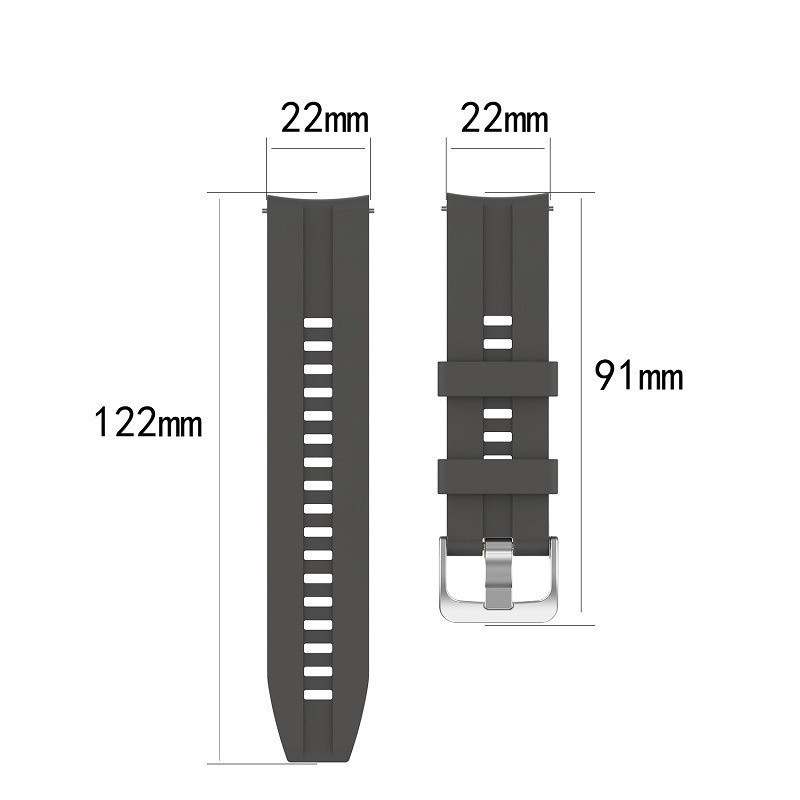 สายนาฬิกาสำหรับGarmin forerunner165 245 255 265 645 158ชิลิโคนล็อคเงินactive5 vivoactive3/4/5