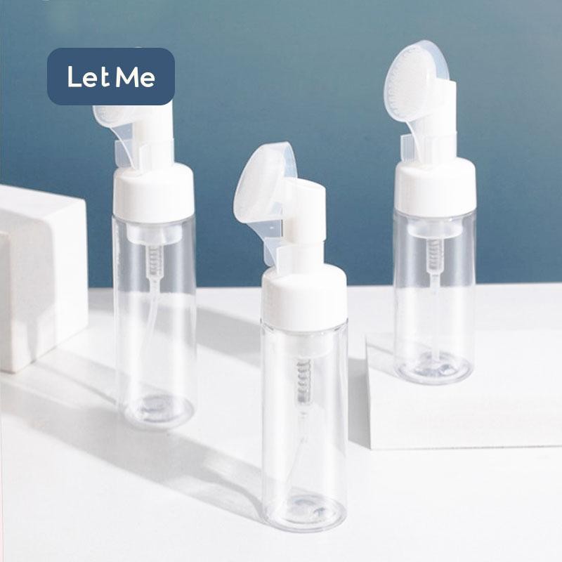 Let Me ขวดแปรงซิลิโคน-ขวดปั๊ม ขวดสำหรับแบ่งเครื่องสำอางแบบแปรงซิลิโคนแบบขวดปั๊มขนาด 100 มล.LM-2078 - รูปที่ 3