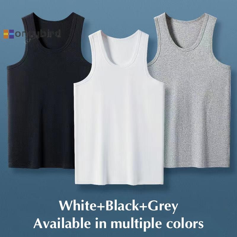 Honeybird ฤดูร้อน Plus ขนาดผู้ชายเสื้อผ้า Tops สีดําสีขาวสีเทา Camisoles แขนกุดฟิตเนสผู้ชายเสื้อกั๊ก Casual เพาะกายเสื้อกั๊กใหม่ Nice