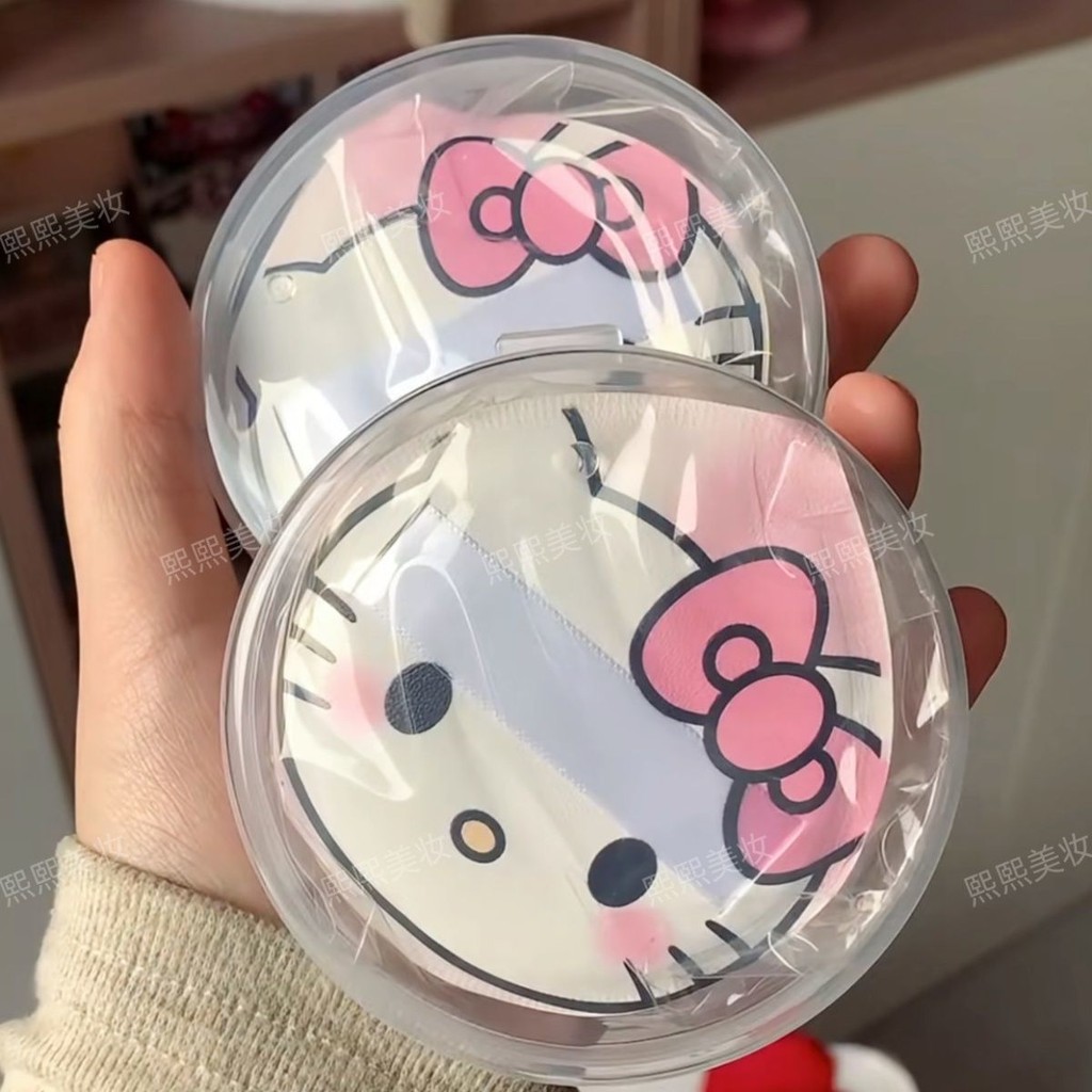 ใหม่ (Hello Kitty) คุชชั่นแป้งพัฟ Big Water Drop Dual-Use New Powder Puff