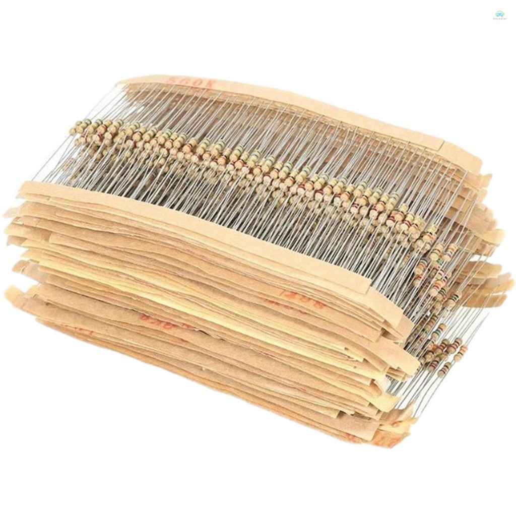 Yb1 Resistor1500pcs 1/4W Carbon Resister 5%1R ~ 10M Plug-in Resistance Elements Package ตัวต้านทานฟิ