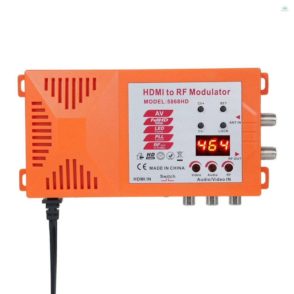Yb1 ModulatorTV และ AV ถึง RF Modulator RF Converter ดิจิตอล RF Modulator สําหรับ PAL NTSC สําหรับทีวีและ AV to RF Converter สําหรับ Home TV สําหรับ HDTV จูนเนอร์เกมคอนโซล