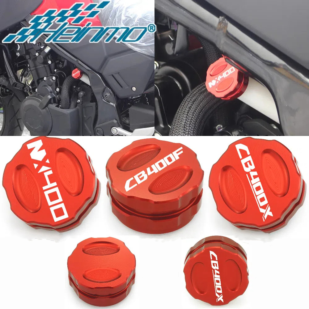 สําหรับ HONDA NX400 CBR400R CB400X CB400F CNC ฝาครอบถังท่อน้ําหมวก