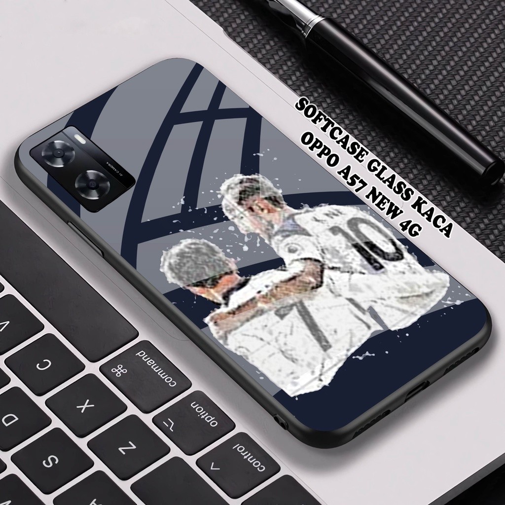 HP Hardcase Glass OPPO A57 New 4G] - OPPO A57 New 4G Protective Phone Case [ A85]