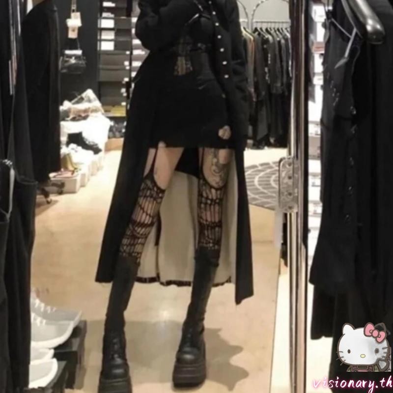 Vision Transparents ยาวถุงน่องผู้หญิงต้นขา Sheer ไนลอนยาวมาตรฐานเข่า Pantyhose 1 คู่ชุดชั้นใน
