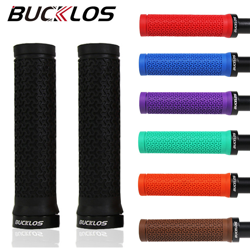 Bucklos Handle Grip สําหรับ MTB Mountain Bike Grip ยาง Anti-slip จักรยาน Hand Grips ชิ้นส่วนขี่จักรยาน