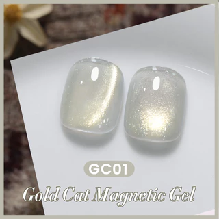 Born PRETTY 10ml Gold Cat Magnetic Gel ความรู้สึกฤดูใบไม้ร่วง Soak Off UV Gel Nail Art Varnish