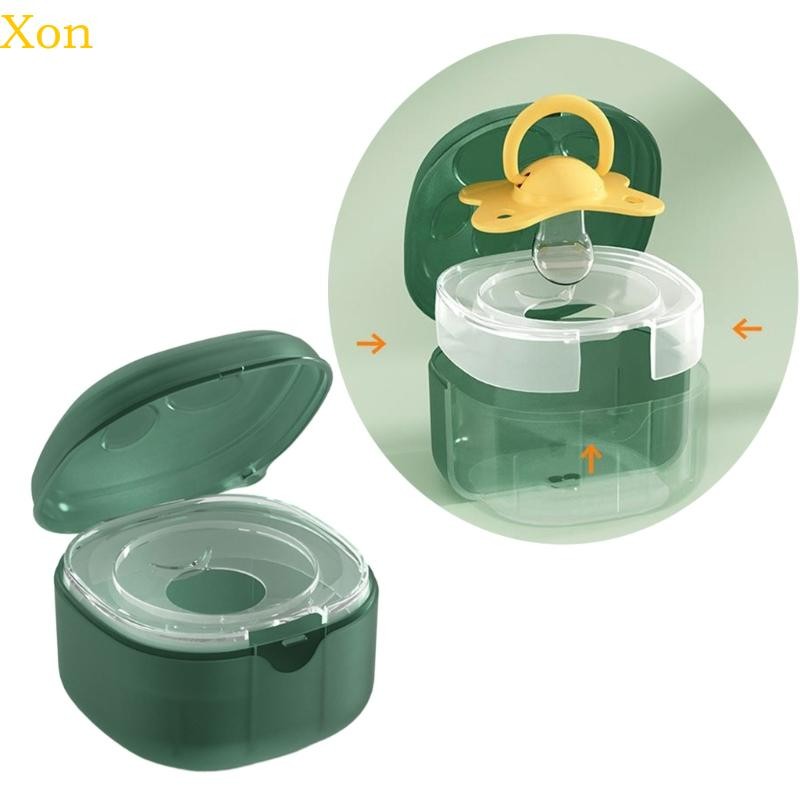 Xon ลูกแมวผู้ถือจุกนมกรณี Dummy Holder สําหรับ Baby Pacifier ผู้ถือจุกนมหลอกกล่อง