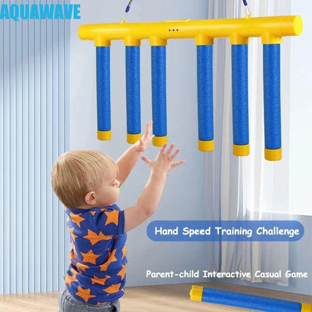 Aquawave แท่งจับตาและมือ, ท้าทายพ่อแม่และลูก, เกมแท่งล้ม, อุปกรณ์การฝึกอบรมเกมปาร์ตี้ตอบสนองอย่างรวดเร็ว Interactive Reaction Sticks เกมโรงเรียน