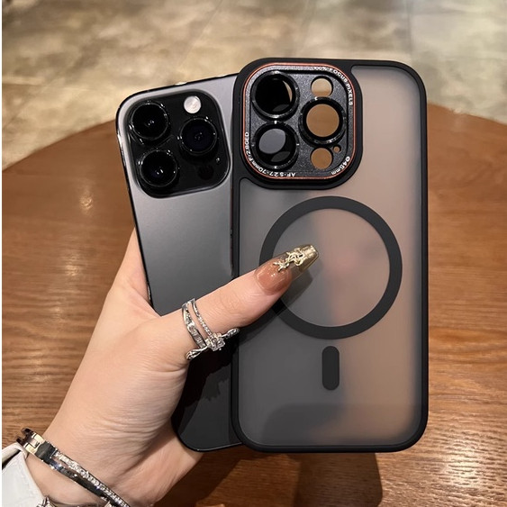 Luxury Lycra Skin feel Matte Magnetic case Desert Gold สําหรับ iPhone 16 15 14 13 12 Pro Max 14Plus 15Plus 16Plus 16 Pro ขั้นสูง Anti Shock Hard ฝาหลังป้องกัน Cove - รูปที่ 6