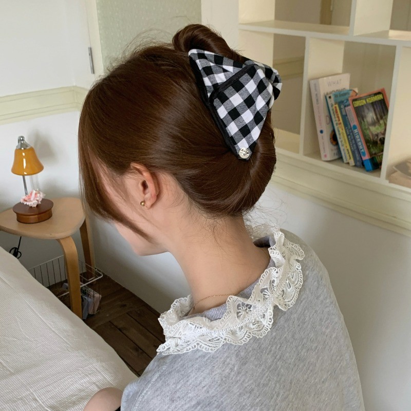 เกาหลีคลาสสิกตาข่ายสีดํา Hairpin Grips กิ๊บติดผม Headwear เครื่องประดับผม ราคา ถูกที่สุด ดีลบีเคเค แกลเลอรีภาพที่ 6