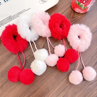 แฟชั่น1ชิ้นปีใหม่สีแดงเด็กเด็กจีนบอล ชม. หูฟัง เครื่องประดับผม
