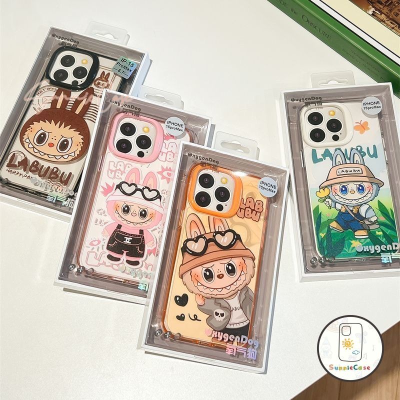 เคส Vivo Y17S Y31 Y91C Y35 Y50 Y51 Y30i Y21 Y30 Y91 Y21s Y17 Y20i Y11 Y15s Y15 Y12 Labubu เรียบง่าย โปร่งใส แฟชั่น เคส