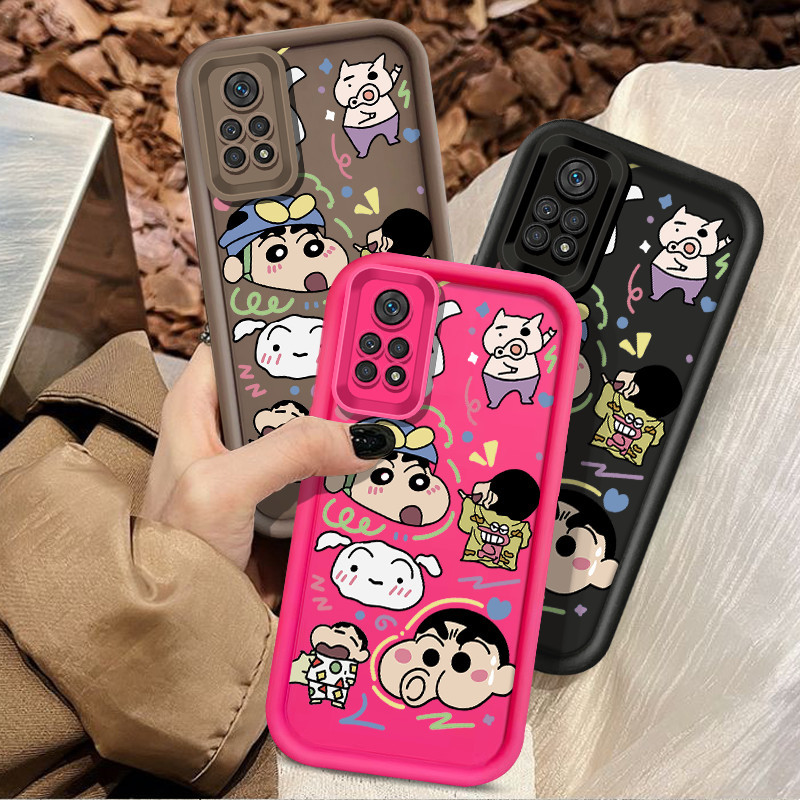 ตลก pouting Crayon Shin-chan เคสโทรศัพท์สําหรับ Redmi 9 10 10C 12 12C 13C A3 หมายเหตุ 8 8 Pro 9 10 10S 10 Pro 11 S 11 Pro 12 Pro POCO C65 M3 แฟชั่น Toot ปากกันกระแทก เคส