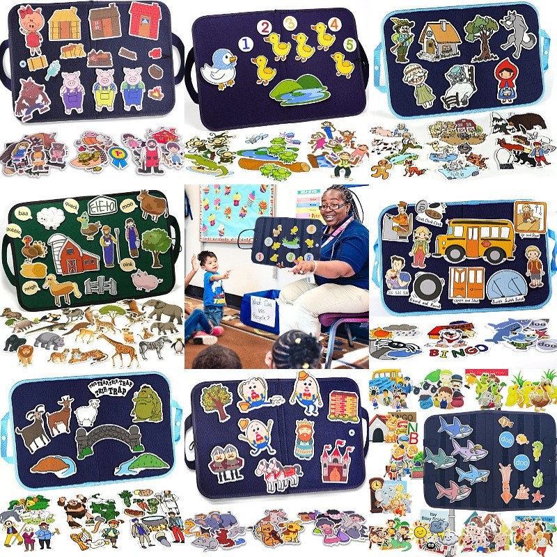 Felt Learning Board CPC Certified Toy Educational Busy Board Dressing Busy Board