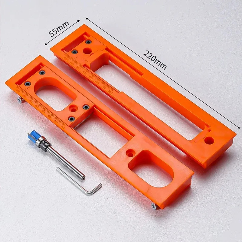 เครื่องมือเซาะร่องบานพับแบบปรับได้สําหรับการติดตั้งประตูตู้, ติดตั้งบานพับ 3 มิติแบบปกปิด, จิ๊กร่อง, ตัวช่วยเจาะบานพับ - รูปที่ 5