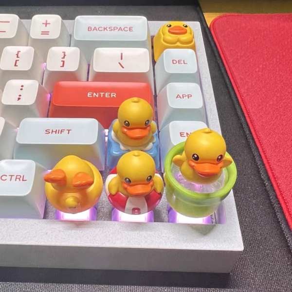 ❦ZOMO X B.Duck กล่องตาบอดเป็ดสีเหลืองยืนยันการ์ตูนบุคลิกภาพคีย์บอร์ดแบบกลไกหมวกคีย์เดียว❤