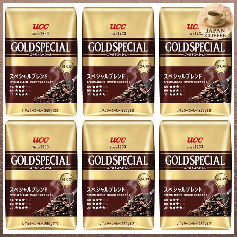 Gold Special UCC Roasted Beans Special Blend 1500g (250g x 6 packs) Regular Coffee (Beans) [Whole Be
