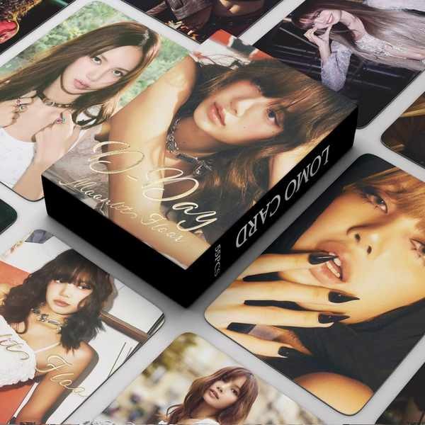 การ์ด bus สแตนดี้bus LISA Photocard MOONLIGHT การ์ด ALTER EGO อัลบั้ม Photocard BP การ์ดโลโม่สีชมพู