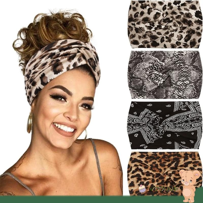 Voonne แถบคาดศีรษะกว้าง สำหรับแต่งทรงผม มีหลายสีให้เลือก สไตล์HairbandและSweatband