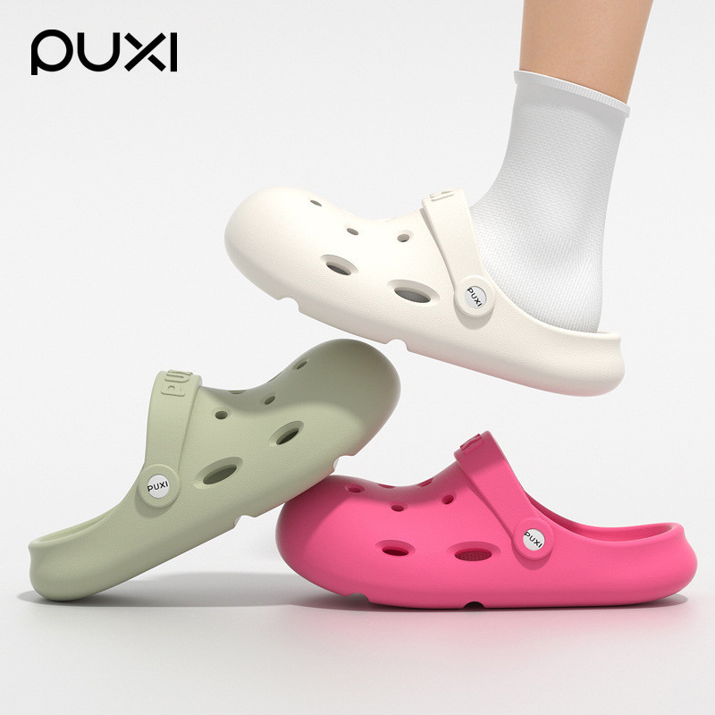 In Stock POSE รองเท้าพื้นหนารองเท้ามีรูสำหรับชายหาด