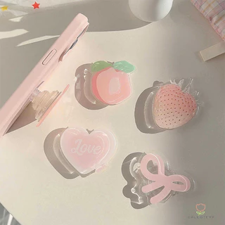 Griptok Popsocket ขาตั้งโทรศัพท์มือถือ ผีเสื้อขาตั้งถุงลมนิรภัยโรักทรศัพท์แบบพับได้อเนกประสงค์อะคริiRing ที่วางโทรศัพท์ม