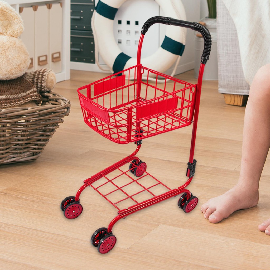 [ukwryvt] Mini Shopping Cart Office Decor Fun Shopping Utility Cart Table Accessory