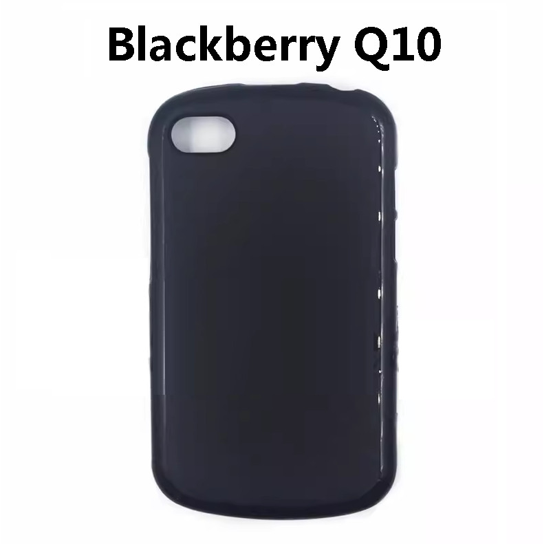 Blackberry Q10 กลับด้านหลัง Soft TPU เจลยางซิลิโคนกรณีฝาครอบโทรศัพท์ Protector BlackBerry Q10