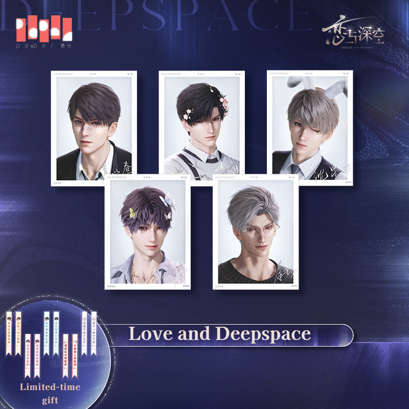 [ของแท้อย่างเป็นทางการ Love and Deepspace 2025BW Series Photocard Set Featuring Sylus,Xavier,Rafayel