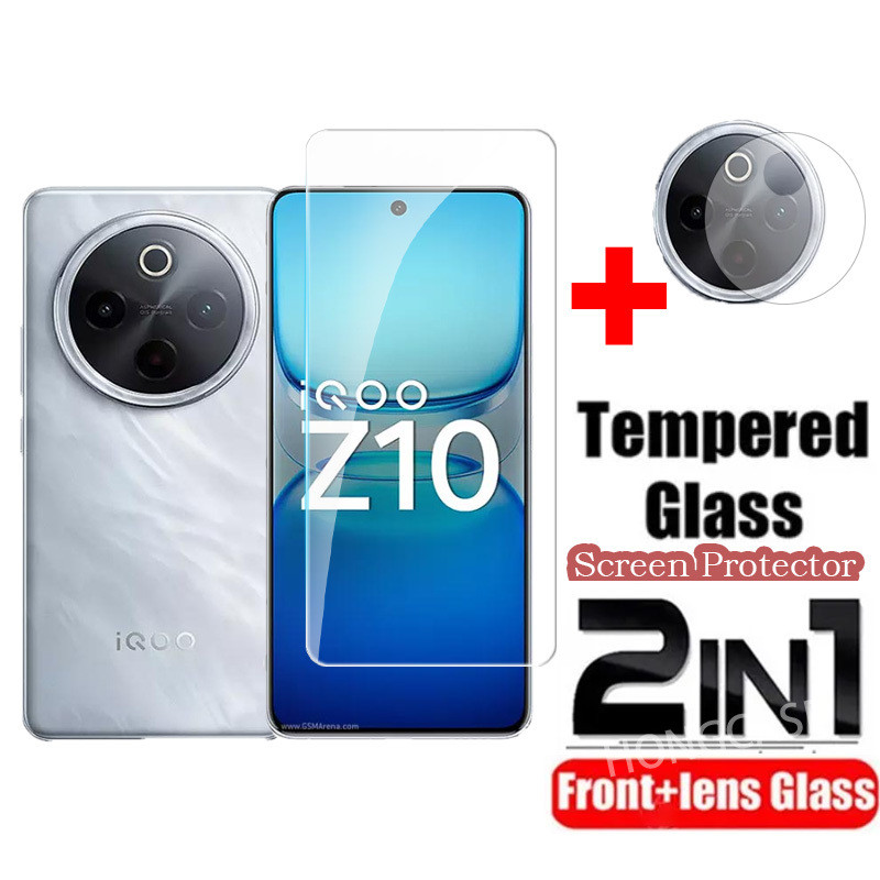 ป้องกันหน้าจอสําหรับ วิฟ ไอคิว Z10 5ก 2025 คลุมทั้งหมดกระจกเทมเปอร์ฟิล์มด้านหน้าด้านหลังเลนส์ป้องกัน