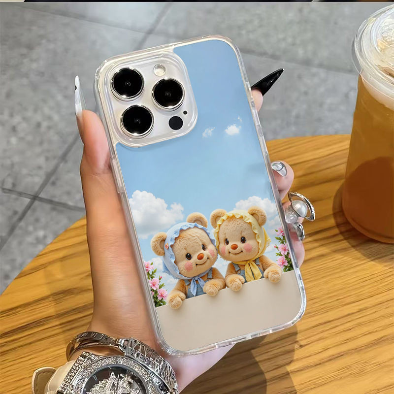 💖COOL💖เข้ากันได้ iPhone แม่เหล็ก การชาร์จไร้สาย เคสไอโฟน 11 XS 14plus 15PRO 12 13 16promax xr ป้องกันฝุ่-HLYCK401