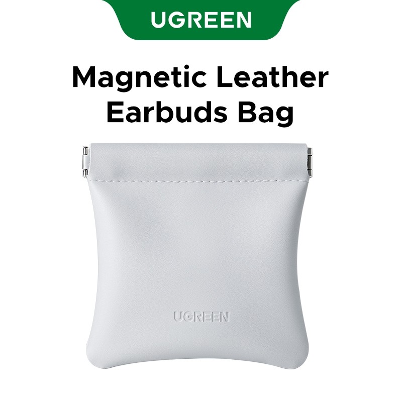 UGREEN ยูกรีน กระเป๋าเก็บหูฟังแม่เหล็กหนังผ้านุ่มซับกํามะหยี่เปิดและปิดได้อย่างง่ายดาย