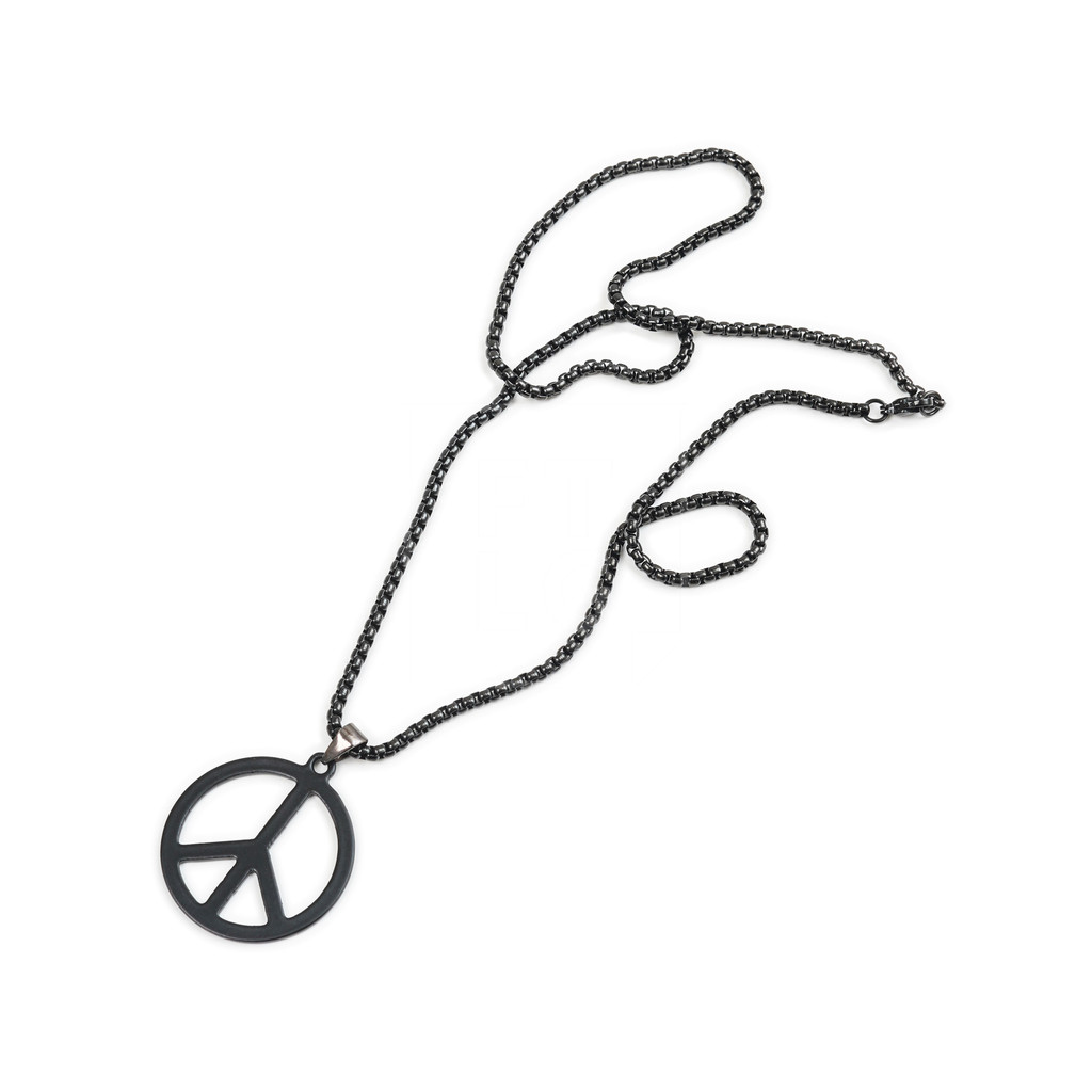 TM420 สร้อยคอ Peae & Weed Necklace (สแตนเลส)